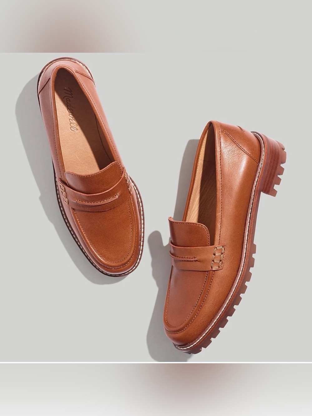 Madewell Corinne Lugsole Leather Loafers